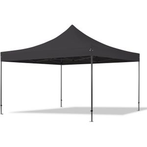 4x4 M Easy Up Partytent Vouwpaviljoe - PREMIUM Staal 40m - Zwart