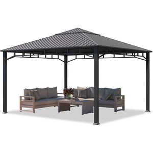 TOOLPORT Tuinpaviljoen Hardtop Sunset - 4x4 m - Modern Design