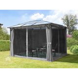 Toolport Tuinpaviljoen 3x3,65m, Hardtop, 4