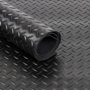 etm Rubber loper - Rubbermat - Traanplaat - 3 mm - 150 x 400 cm