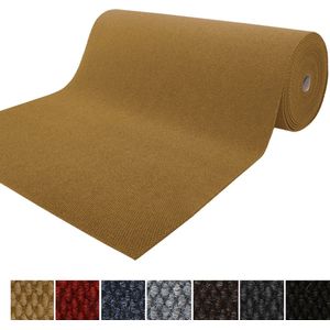 FLOORDIREKT Drogloopmat - Hong Kong - Deurmat loper - Natuur - 120 x 100 cm