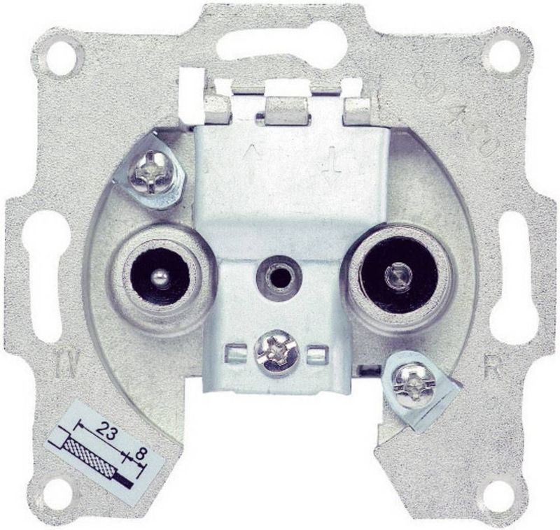 Renkforce - Antennebus - TV/Fm - Inbouw Doorslijpdoos - Frequentiebereik 5-862 MHz