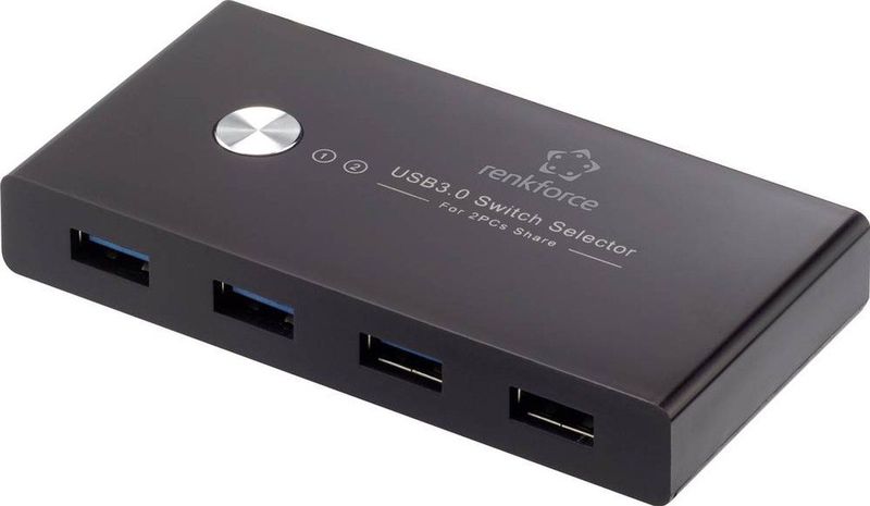 Renkforce RF-SHB-200 - 4 Poorten USB 3.2 Gen 1 - Zwart