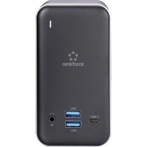 Renkforce - RF-4499452 - Dockingstation - Grijs - Zwart - USB-C