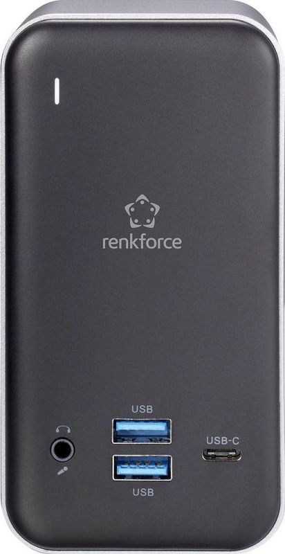 Renkforce - RF-4499452 - Dockingstation - Grijs - Zwart - USB-C