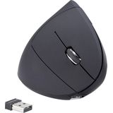 Renkforce - RF-WM-322 - Draadloze Ergonomische Muis - Zwart - 5 Toetsen - Oplaadbaar