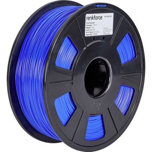 Renkforce RF-4511194 3D Printing Materiaal Polyactisch Zuur (PLA) Blauw 1 kg (PLA, 1000 g, Blauw), 3D print filamenten, Blauw