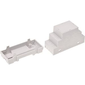 TRU COMPONENTS TC-7910800 DIN-rail-behuizing 35 x 90 x 65 ABS-V0 Grijs 1 stuk(s)