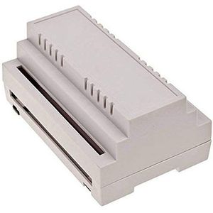 TRU COMPONENTS 4U65140906310 DIN-rail-behuizing 139 x 89 x 63 ABS-V0 Grijs 1 stuk(s)
