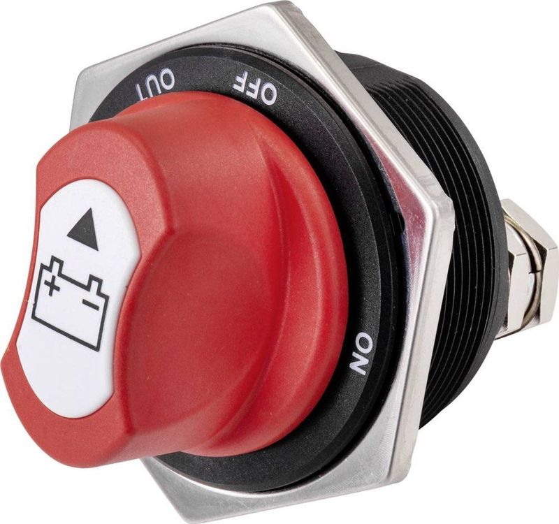 Tru Components - Autoaccuschakelaar - Rood - Zwart - 32 V/DC 300 A