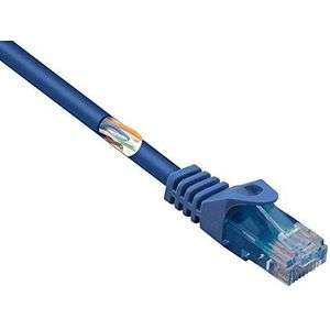 Basetech BT-2270728 netwerkkabel (RJ45, CAT 5e, U/UTP 2,0 m) blauw met klikbeveiliging 1 stuk