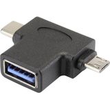 Renkforce USB 3.0 Adapter - 1x USB-C, Micro-USB naar USB 3.2 Gen 2 - Multifunctioneel
