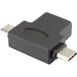 Renkforce USB 3.0 Adapter - 1x USB-C, Micro-USB naar USB 3.2 Gen 2 - Multifunctioneel