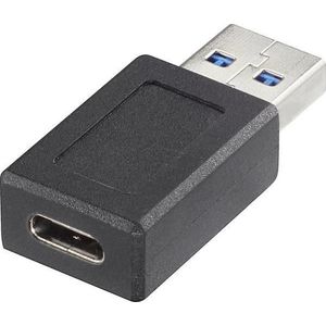 Renkforce - USB 2.0 Adapter - Zwart - USB Type-A naar USB Type-C