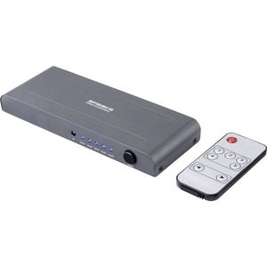 SpeaKa Professional - SP-HSW-250 - HDMI-switch - 5 Poorten - UHD 4K @ 60 Hz