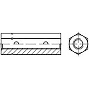 TOOLCRAFT TO-6865983 Inbussleutel moer M8 Staal Verzinkt DIN 1479 25 stuk(s)