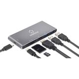 Renkforce - RF-4599772 - USB-C Dockingstation - Aluminium - 4K HDMI - Universeel