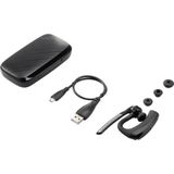 Sygonix Connect SC-WE-500 In Ear headset Mobiele telefoon Bluetooth Mono Zwart Microfoon uitschakelbaar (mute), Volumeregeling