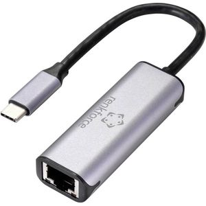 Renkforce USB-C, Netwerkadapter [1x USB 3.2 Gen 1 Connector C (USB 3.0) (USB-C 3.2 Gen 1, RJ45 Gigabit Ethernet (1x)), Netwerkadapter