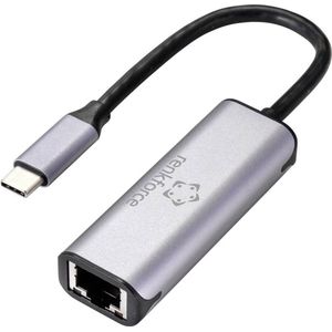 Renkforce USB-C, Netwerkadapter [1x USB 3.2 Gen 1 Connector C (USB 3.0) (USB-C, RJ45 Gigabit Ethernet (1x)), Netwerkadapter