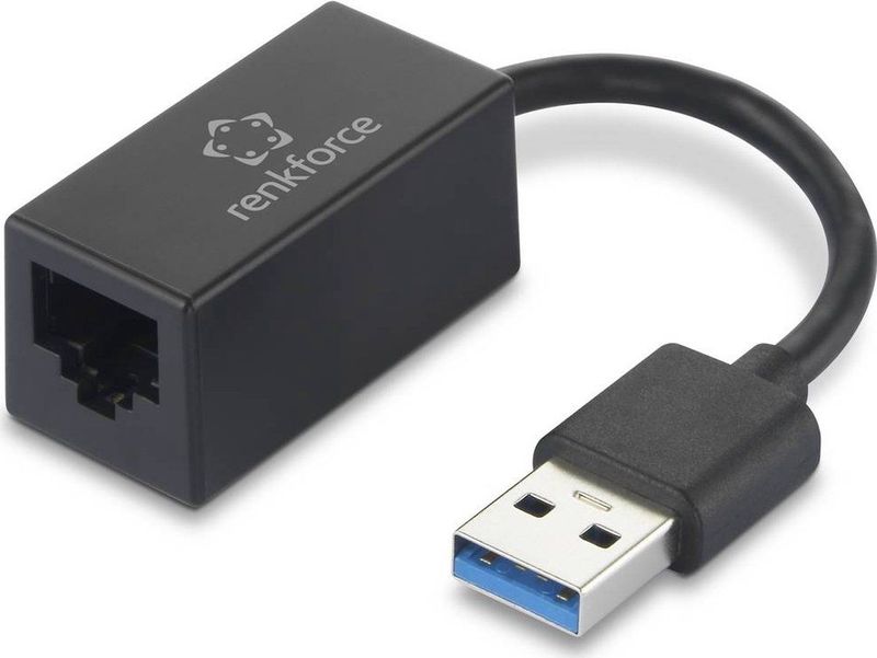 Renkforce Netwerkadapter 1 GBit/s USB 3.2 Gen 1 LAN 10/100/1000 MBit/s