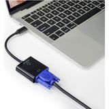 Renkforce USB-C VGA Adapter Zwart - 10.00 cm