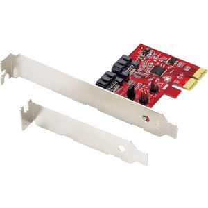 Renkforce RF-4679590 2 poorten RAID-controller PCIe x4 Geschikt voor: SATA SSD Incl. Low-Profile slotplaat