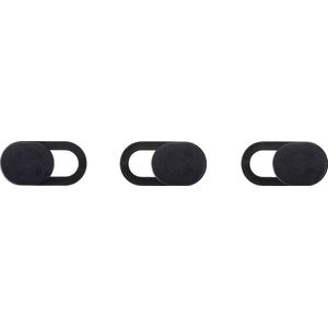 Renkforce RF-WCC-230 - Webcamcover - Zwart - 3 Stuks