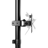 SpeaKa Professional Tischhalterung für zwei Bildschirme 33 Monitor-Halterung, (360° drehbare VESA-Platte)