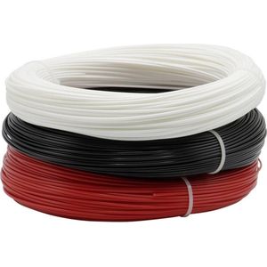 Renkforce RF-4738590 Filament PETG 1.75 mm 600 g Zwart, Wit, Rood 1 stuk(s)
