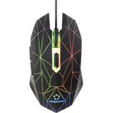 Renkforce RF-GM-120 Gaming-muis USB Optisch Zwart 6 null Verlicht Rechtshandigen