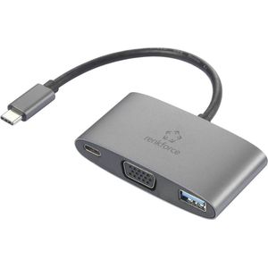 Usb-c®, vga Adapter [1x usb-c® Stecker - 1x usb-c® Buchse (Power Delivery), VGA-Buchse, us - Renkforce