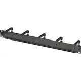 Renkforce - RF-4755508 - Netwerkkast Kabelgeleider - Zwart - Accessoires voor Serverkasten