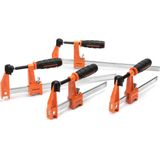 4er-Satz Mittelschwere Stahlklemmen (2-15 cm, 2-30 cm) Jorgensen 2391335 Spann-Weite (max.):30 mm Pr