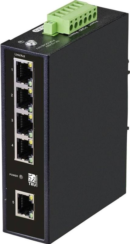 TRU COMPONENTS - Industrial Ethernet Switch - 5-poorts - 10/100 MBit/s - RJ45