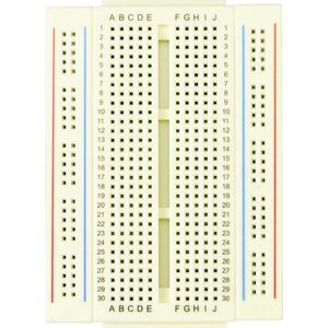 TRU COMPONENTS Breadboard Verschuifbaar Totaal aantal polen 400 (l x b x h) 86.5 x 64.5 x 8.5 mm 1 stuk(s)