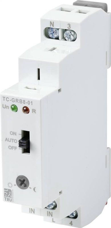 TRU COMPONENTS TC-9962740 TC-GRB8-01+PLS-02-0.2m Lichtsensor 1 stuk(s) 240 V/AC 1x NO (l x b x h) 90 x 64 x 18 mm