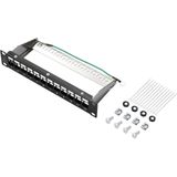 Renkforce - RF-4996626 - Patchpaneel - Zwart - 12-poorts - 1 HE