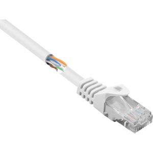 RF-5043830 RJ45 Netzwerkkabel, Patchkabel cat 5e u/utp 1.00 m Weiß mit Rastnasenschutz 1 s - Renkforce