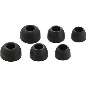 Renkforce - In Ear Koptelefoon Oorkussens - Zwart - Siliconen - 3 Paar