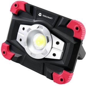 TOOLCRAFT TO-7566318 LED Werklamp werkt op USB, werkt op een accu 10 W 1100 lm