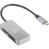 Renkforce - RF-PCR-210 - Geheugenkaartlezer - Zilver - USB-C 3.2 Gen 1