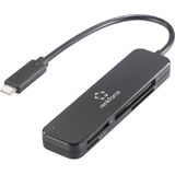 Renkforce - RF-PCR-230 - Geheugenkaartlezer - USB-C 3.2 Gen 1 - Zwart