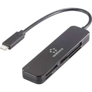 Renkforce - RF-PCR-230 - Geheugenkaartlezer - USB-C 3.2 Gen 1 - Zwart