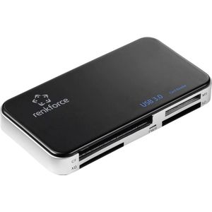 Renkforce RF-PCR-350 Externe geheugenkaartlezer USB 3.0 Zwart