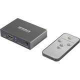 SpeaKa Professional - SP-HDS-210 - HDMI-switch - 3 Poorten - UHD 8K @ 60 Hz