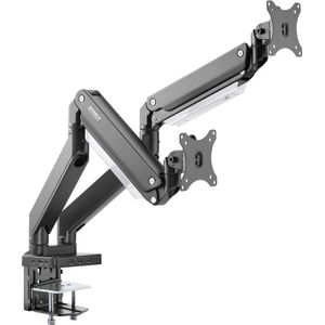 SpeaKa Professional SP-MM-830 2-voudig Monitor-tafelbeugel 43,2 cm (17) - 88,9 cm (35) Geïntegreerd dockingstation, G