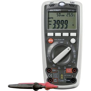 VOLTCRAFT MT-52 SE Multimeter Digitaal Milieumeetfunctie CAT III 600 V Weergave (counts): 4000