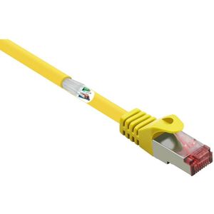 Renkforce - RF-5276304 RJ45 Netzwerkkabel, Patchkabel cat 6 s/ftp 5.00 m Gelb mit Rastnasenschutz, ver