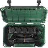 Sygonix - SY-5598168 - Aftakdoos - Groen - Kunststof - 5 Meter Kabellengte